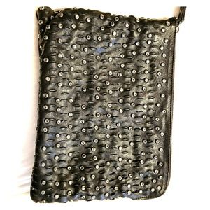 Frye Studded Diana Tech Notebook Clutch